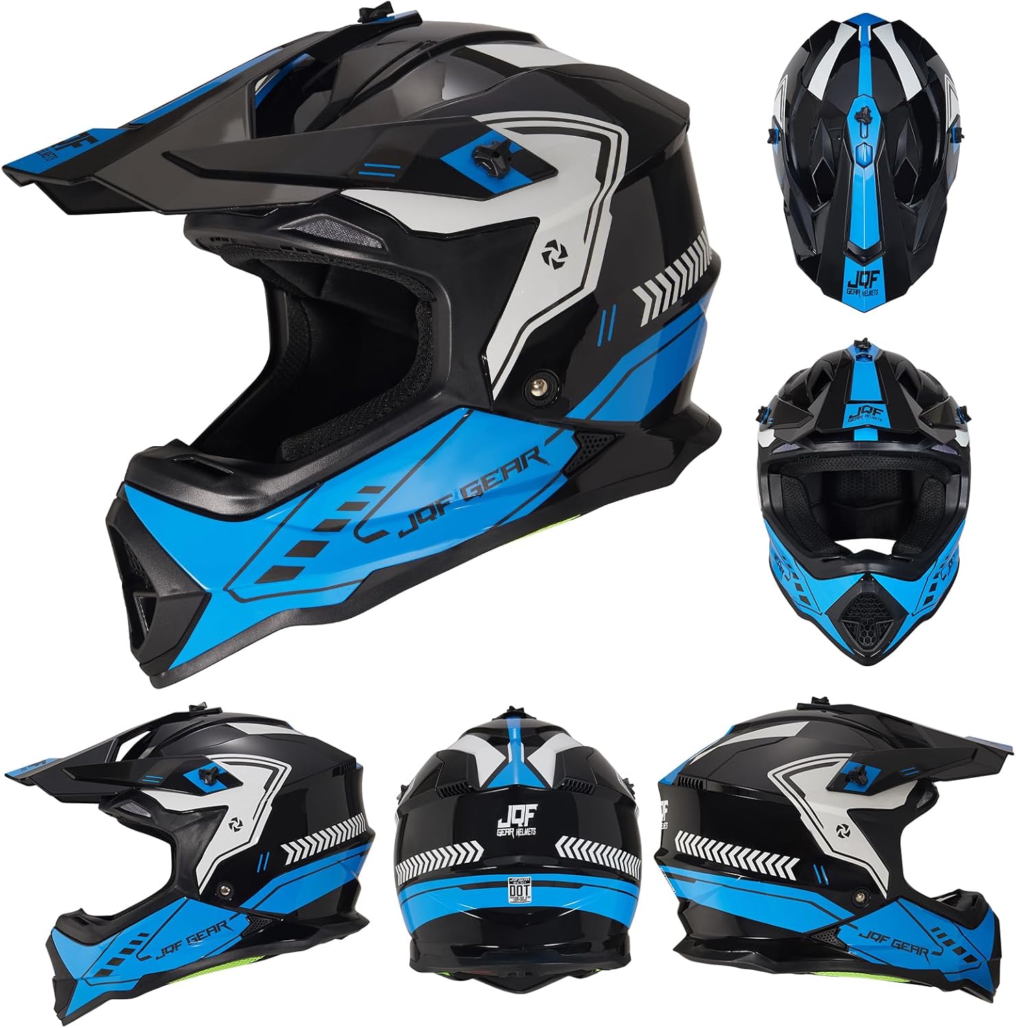 Adult Dirt Bike Helmet DOT Approved,WS901 Full Face Motocross Set | Includes Goggles Gloves,adjustable visor and washable liner for UTV MX Dirtbike ATV OffRoad