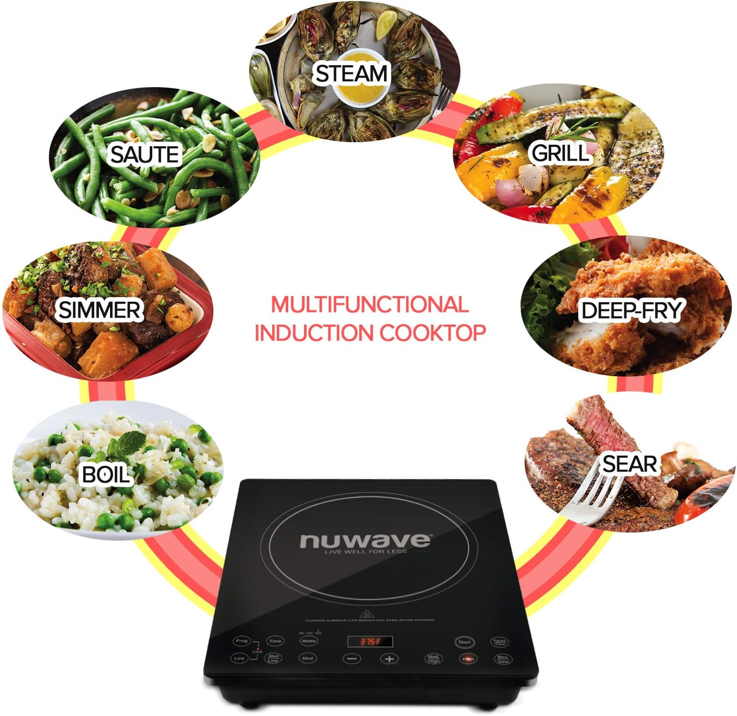 Nuwave Pro Chef Induction Cooktop, Commercial-Grade Portable Burner