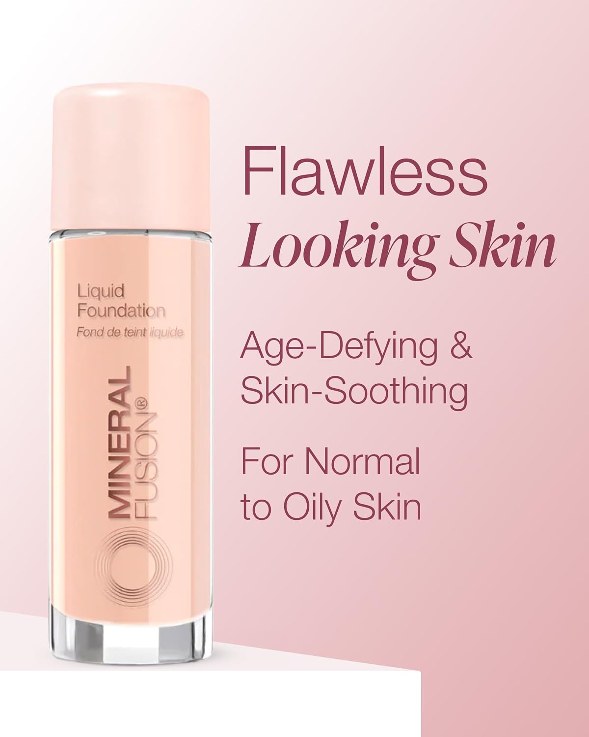 Mineral Fusion Full Coverage Liquid Foundation (Cool 1, Fair), 1 Fl Oz