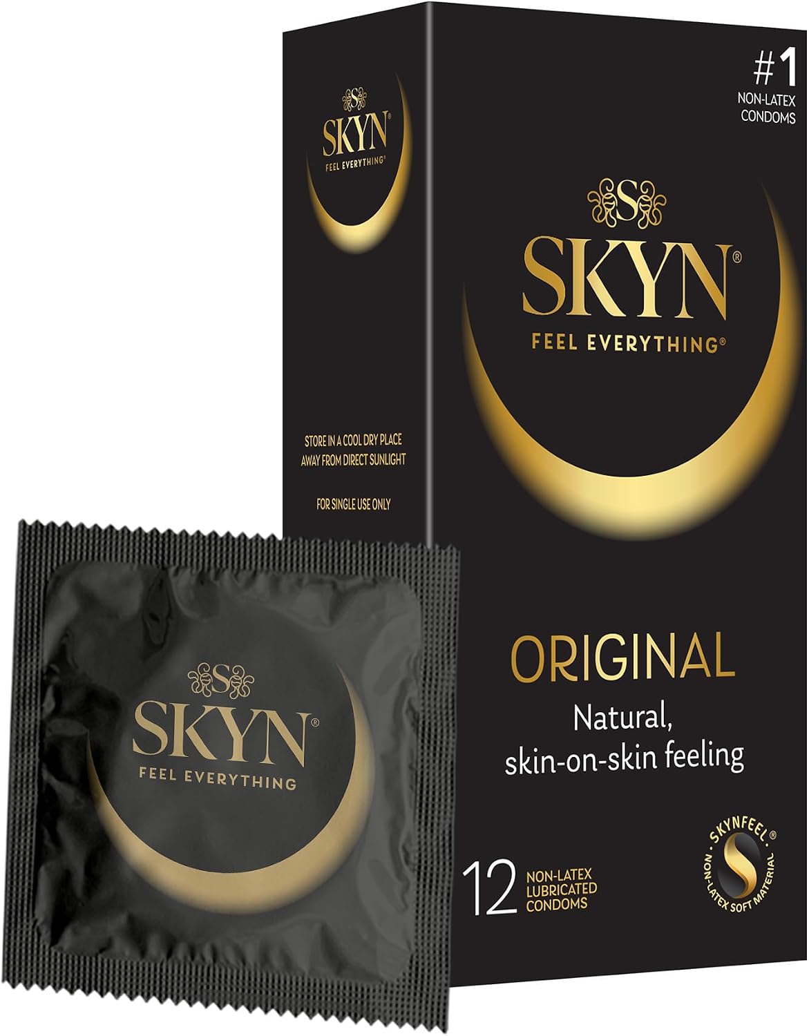 Lifestyles Skyn Polyisoprene Condoms, 12 Count (Pack of 1)