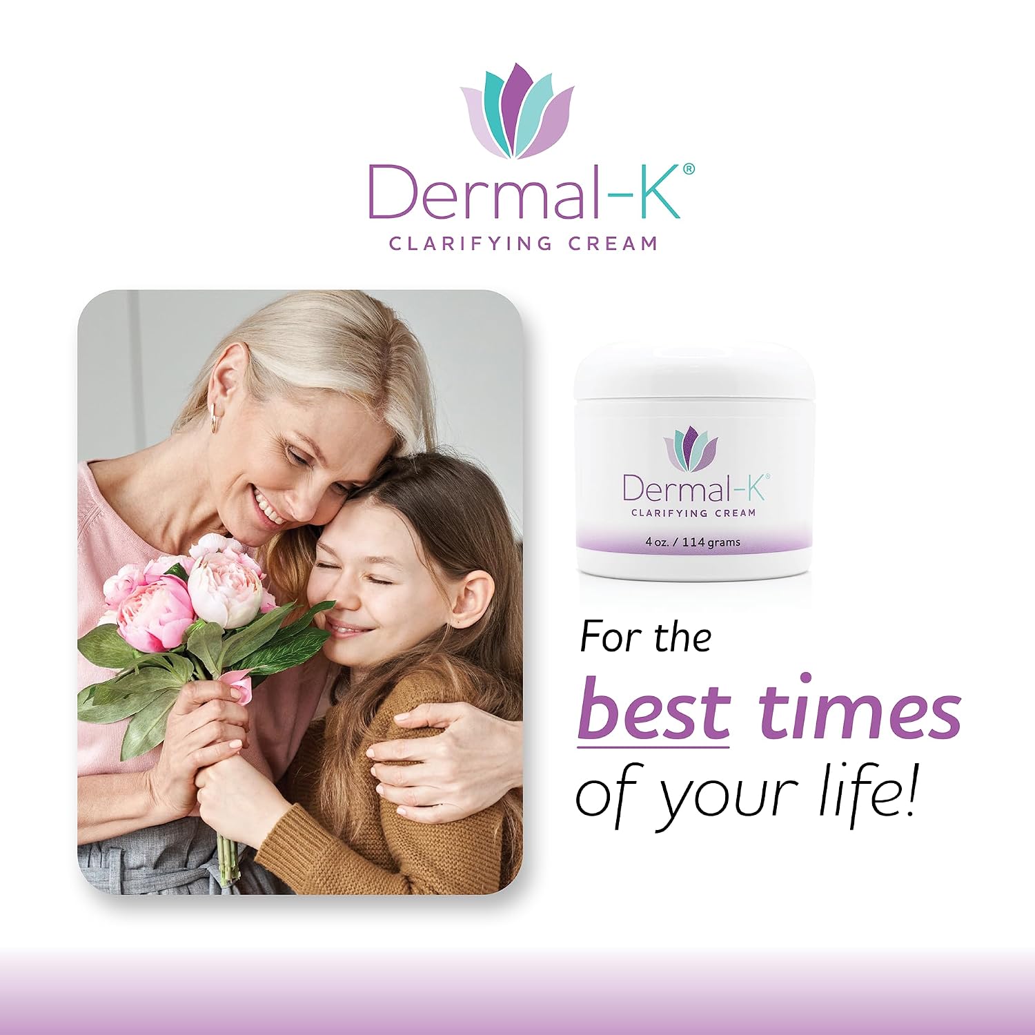 Dermal-K Vitamin K Cream 4 OZ | Hydrating Cream with Antioxidants & Botanicals |Reduce the Appearance of Discoloration