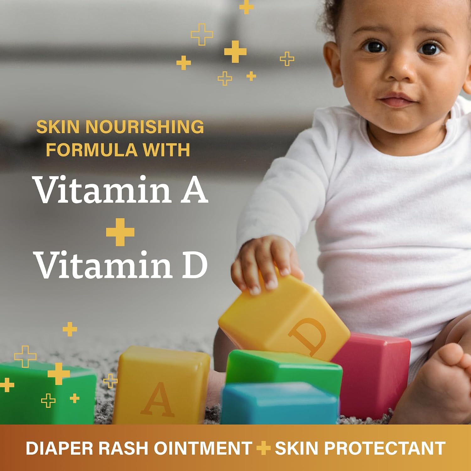 A+D Original Diaper Rash Ointment Prevents & Treats Diaper Rash, Moisturizing Skin Protectant with Vitamins A & D
