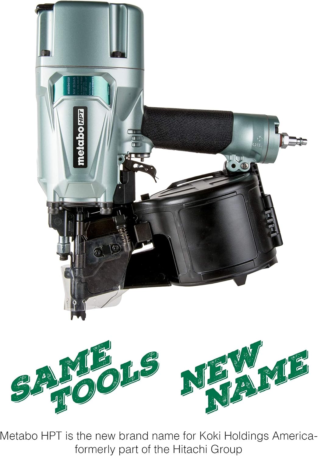 Metabo HPT Coil Framing Nailer | Pro Preferred Brand of Pneumatic Nailers | 15 Degree Magazine | Accepts 2-Inch up to 3-1/4-Inch Nails | Ideal for