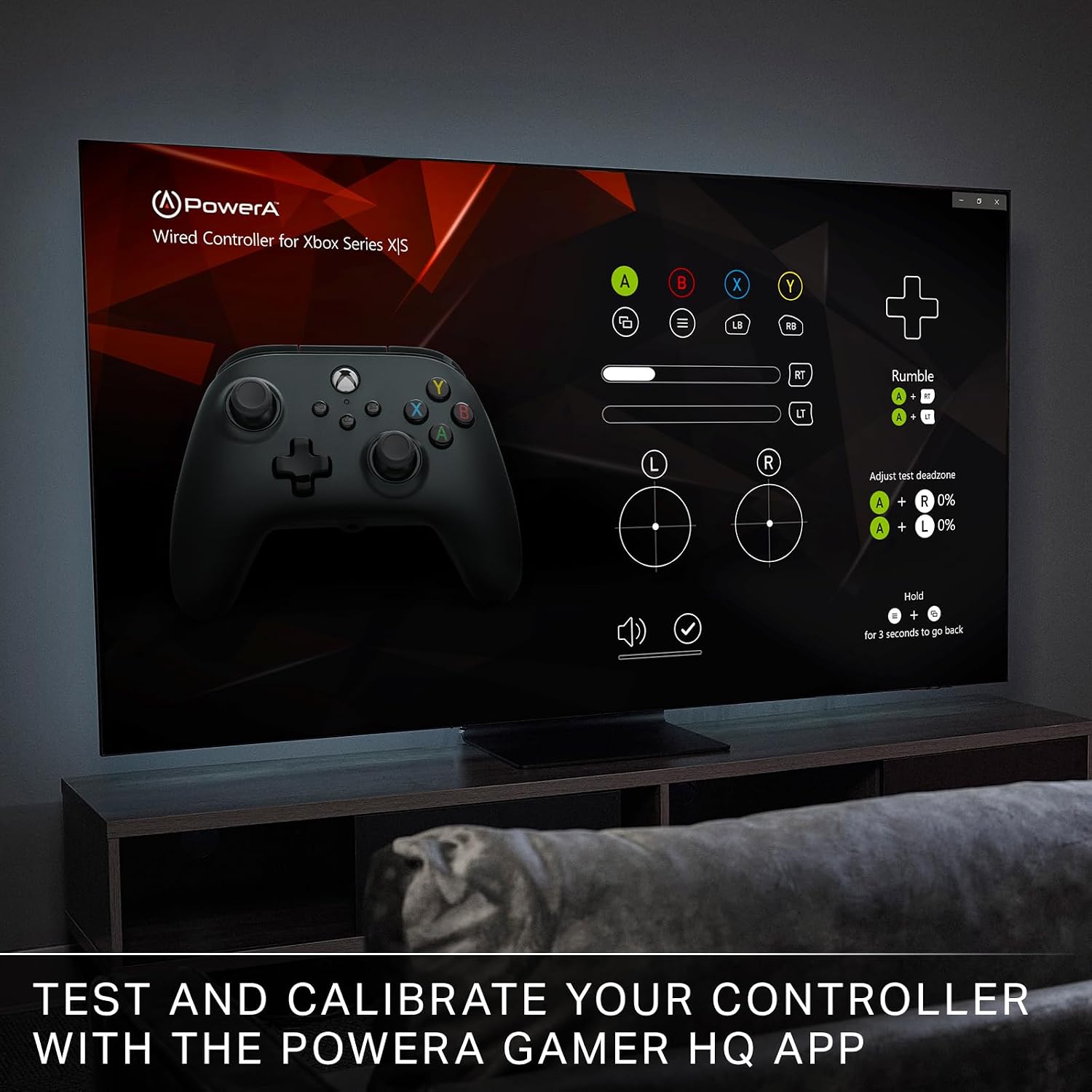 PowerA Wired Controller for Xbox Series X|S - blue, gamepad, video game/gaming controller, works with Xbox One, Officially Licensed