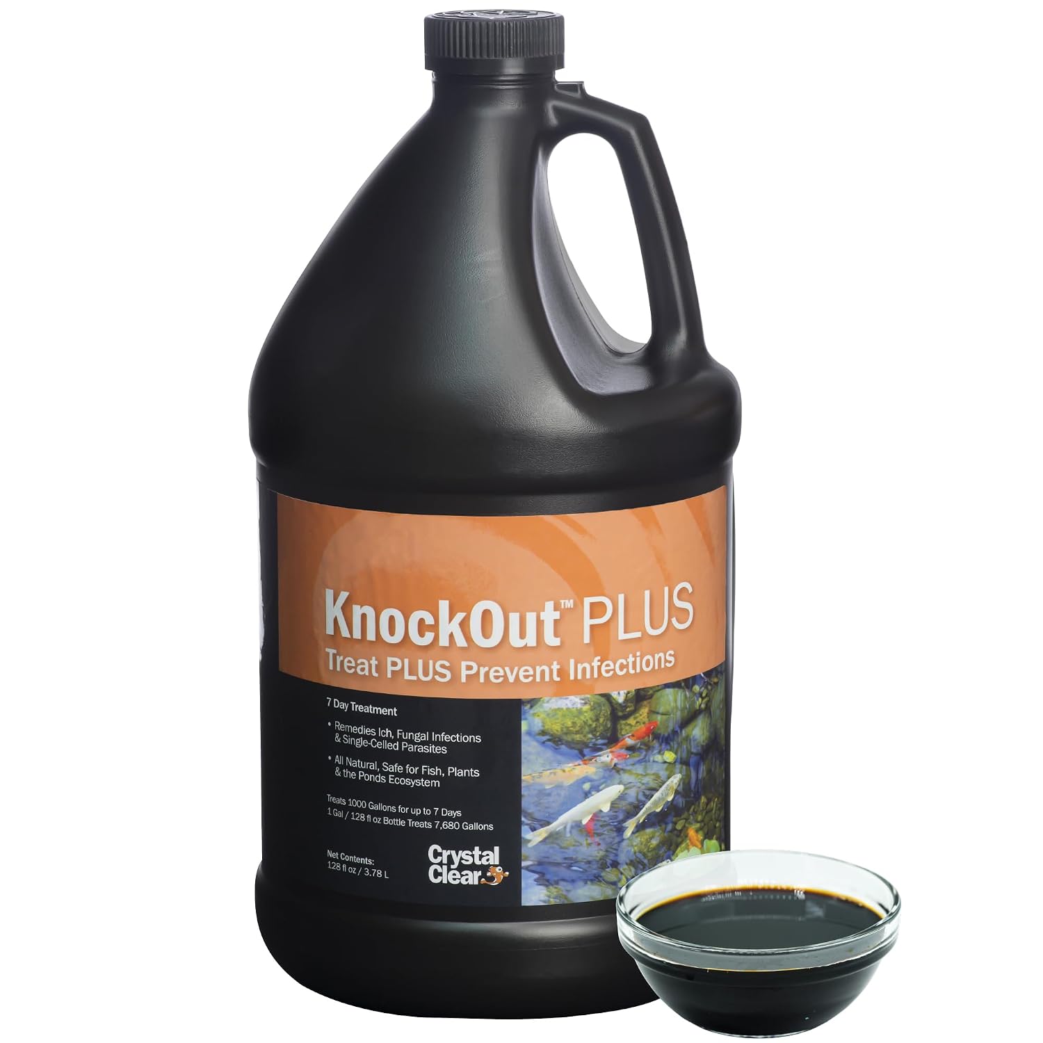 CrystalClear Knockout Plus All Natural Fish Treatment - 1 Gallon
