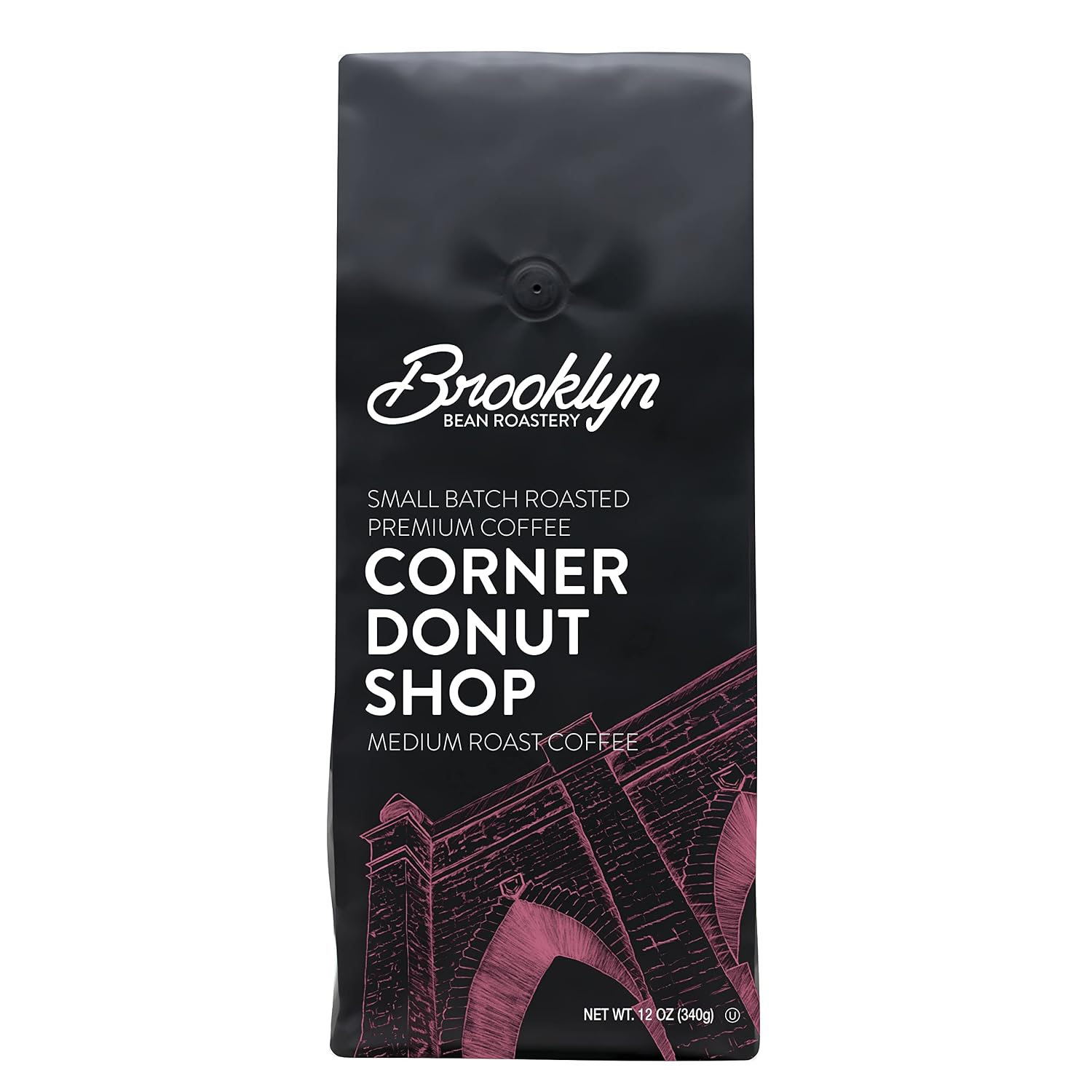 Brooklyn Beans Maple Sleigh 100% Arabica Craft Roasted Ground Coffee, Premium Maple Flavored Roast, 12 Oz Bag