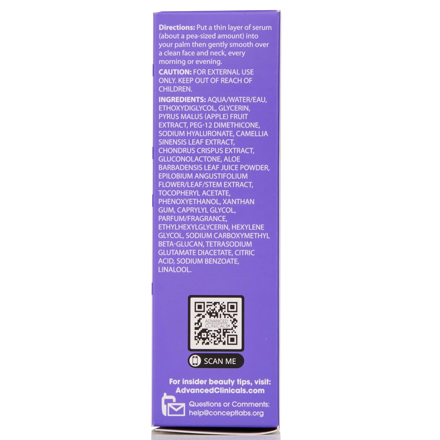 Advanced Clinicals Brightening Vitamin C Serum For Face With Glycolic Acid + Lactic Acid | Vitamin C Eye Serum Face Moisturizer For Improving Look Of Dark Spots & Uneven Complexion, 1.75 Fl Oz
