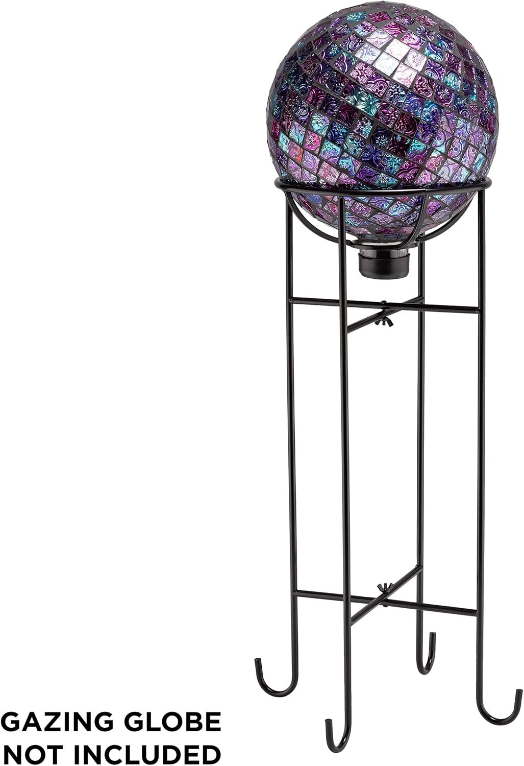Alpine Corporation 12" Tall Indoor/Outdoor Roman Column Gazing Globe Display Stand