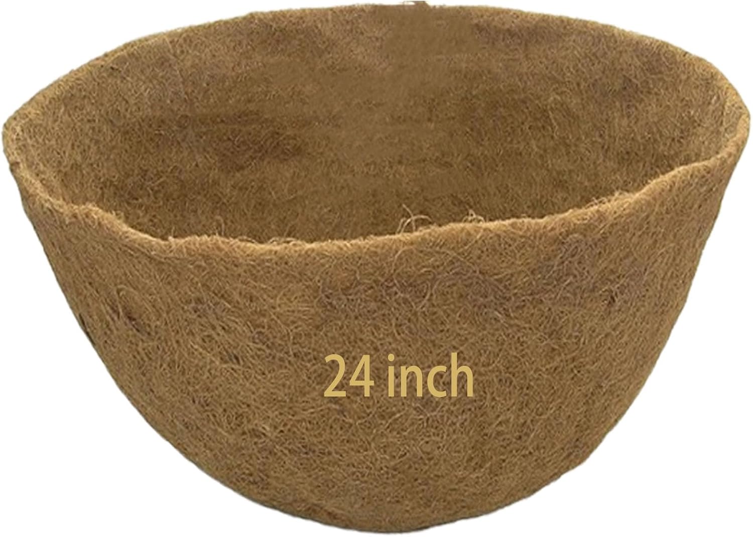 Coco Liners for Planters 20 Inch 2PCS Replacement Coco Fiber Basket Liner for Round Baskets Garden Containers