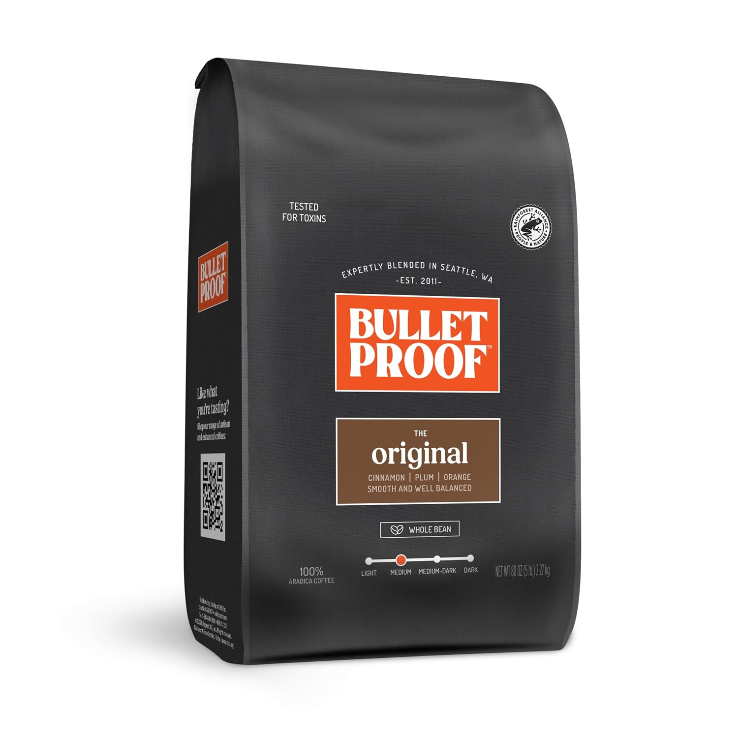 Bulletproof French Kick Dark Roast Whole Bean Coffee, 12 Ounces, 100% Arabica Coffee Sourced from Guatemala, Colombia & El Salvador