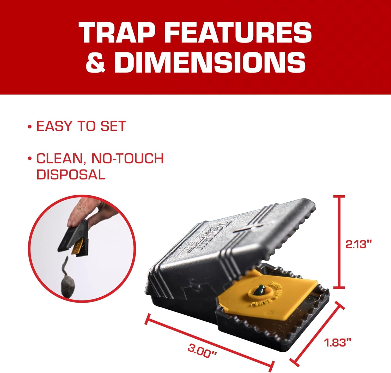 Tomcat Tunnel Trapping System | Rat & Mice Traps - 1 Tunnel Station and 2 Reusable Snap Traps