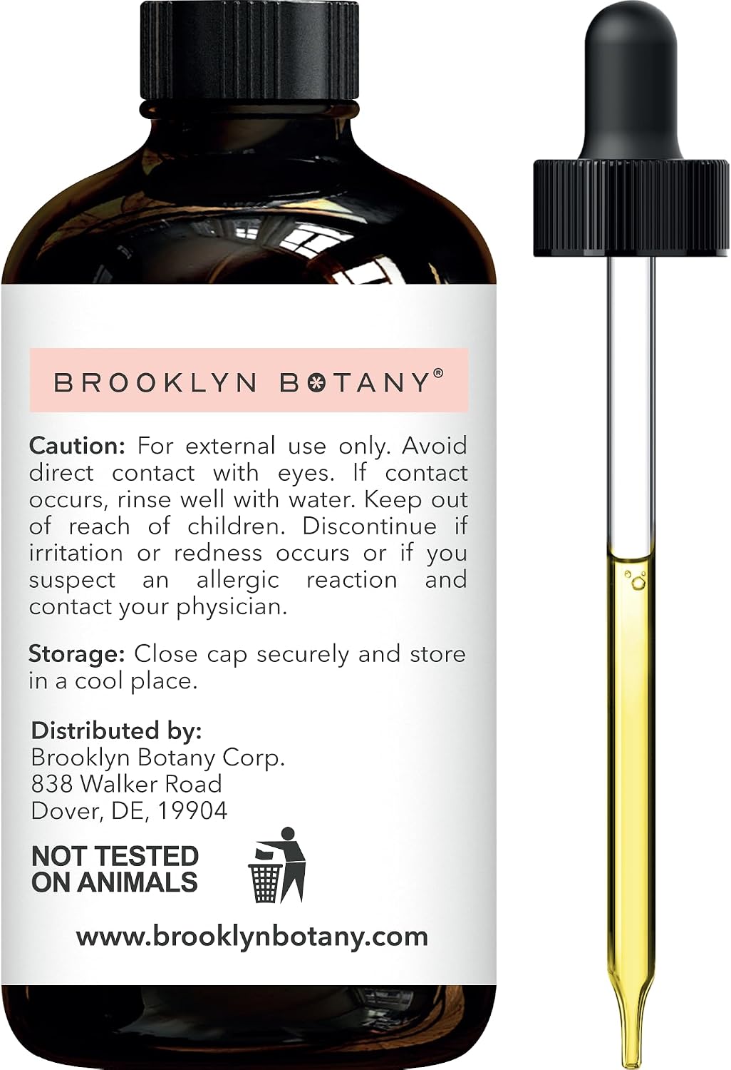 Brooklyn Botany Peppermint Essential Oil - Huge 4 Fl Oz - 100% Pure and Natural - Premium Grade with Dropper - for Aromatherapy and Diffuser