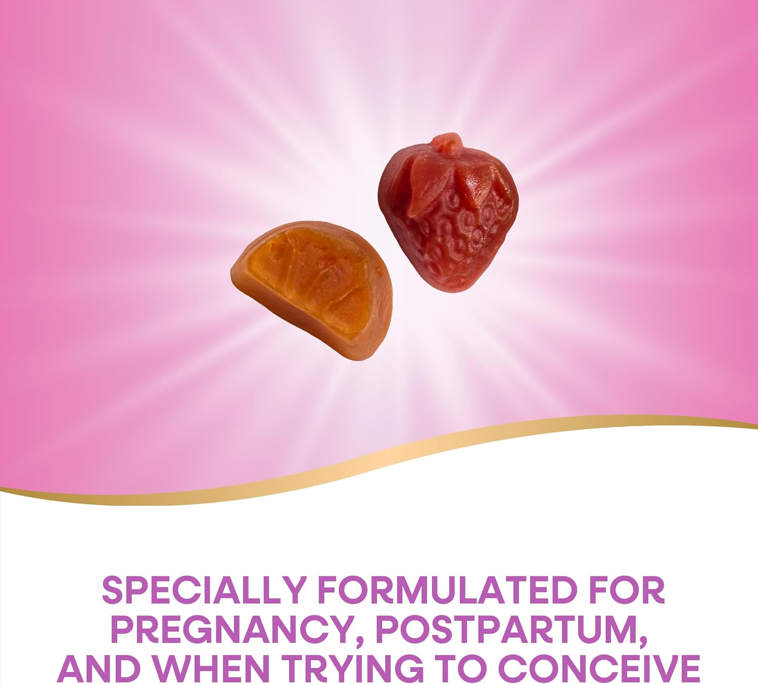 Nature's Way Alive! Daily Support Prenatal Gummy Multivitamin, 90 ct | Supplement with Plant-Based DHA for Brain & Eye Development*
