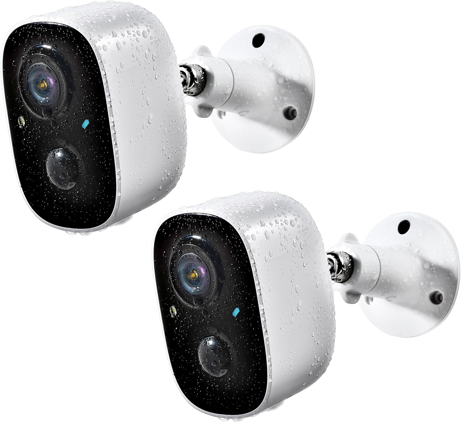 Geekee Security Cameras Wireless Outdoor 2-Way Talk Battery Powered Wi-Fi Cameras for Outside and Indoor 2K Night Vision AI Motion Detection Siren