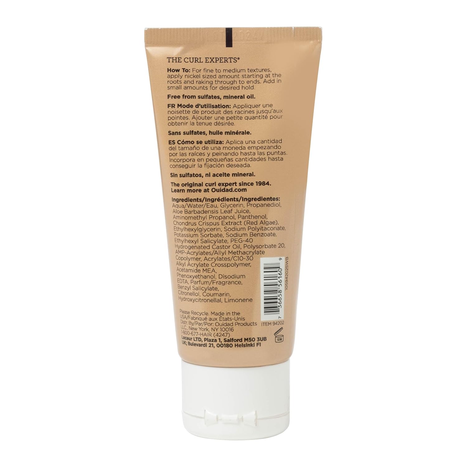 Ouidad Curl Shaper Out Of Thin (H) Air Volumizing Jelly Hair Styling Gel – Lightweight Curl Enhancer for Loose Curls & Waves