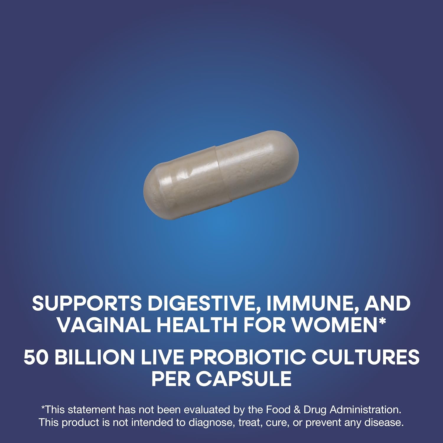 Nature's Way Women's Fortify Extra Strength(1) Pre+Probiotic, 50B CFU, 30ct | Once-Daily Capsule, Potent Multi-Strain Probiotic for Digestive
