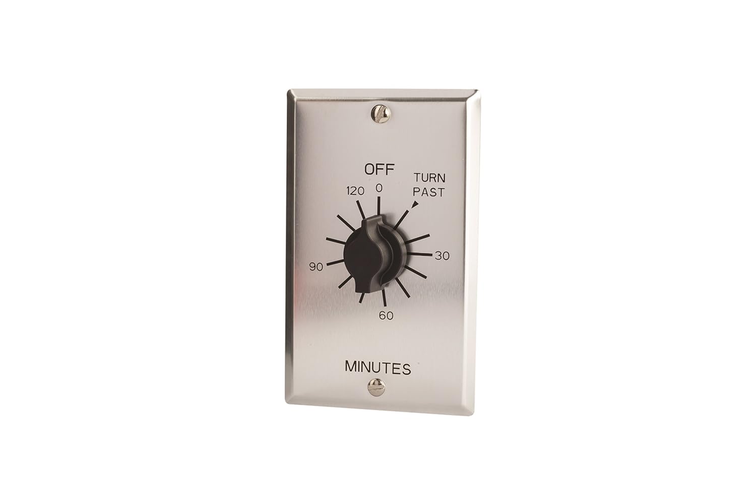 C Series Commercial Style Spring Wound Auto Off In-Wall Time Switch, 2 Hours Timer Length, SPST Switch Type