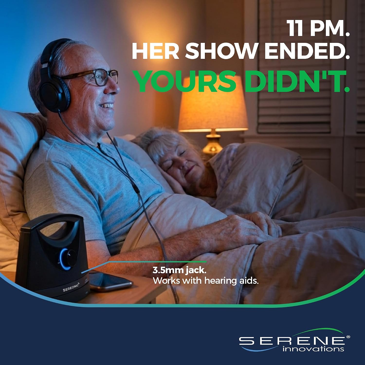 SEREONIC Portable Wireless Speakers for Smart TV - Ideal for TV Watching Without The Blaring Volume - Designed for Hard of Hearing, Elderly