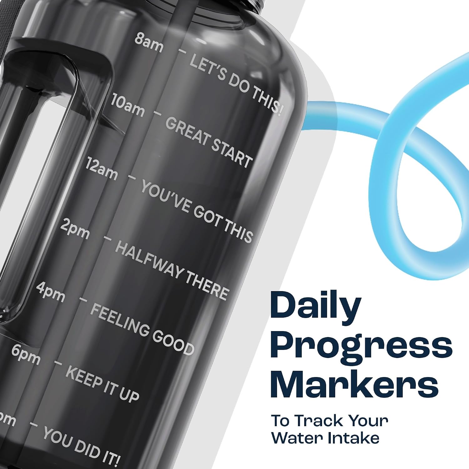 AQUAFIT 1 Gallon Water Bottle with Time Marker