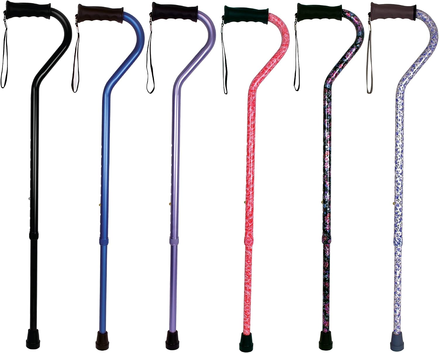 Carex Walking Cane with Soft Cushioned Handle - Adjustable Walking Cane for Men or Women - Black Cane