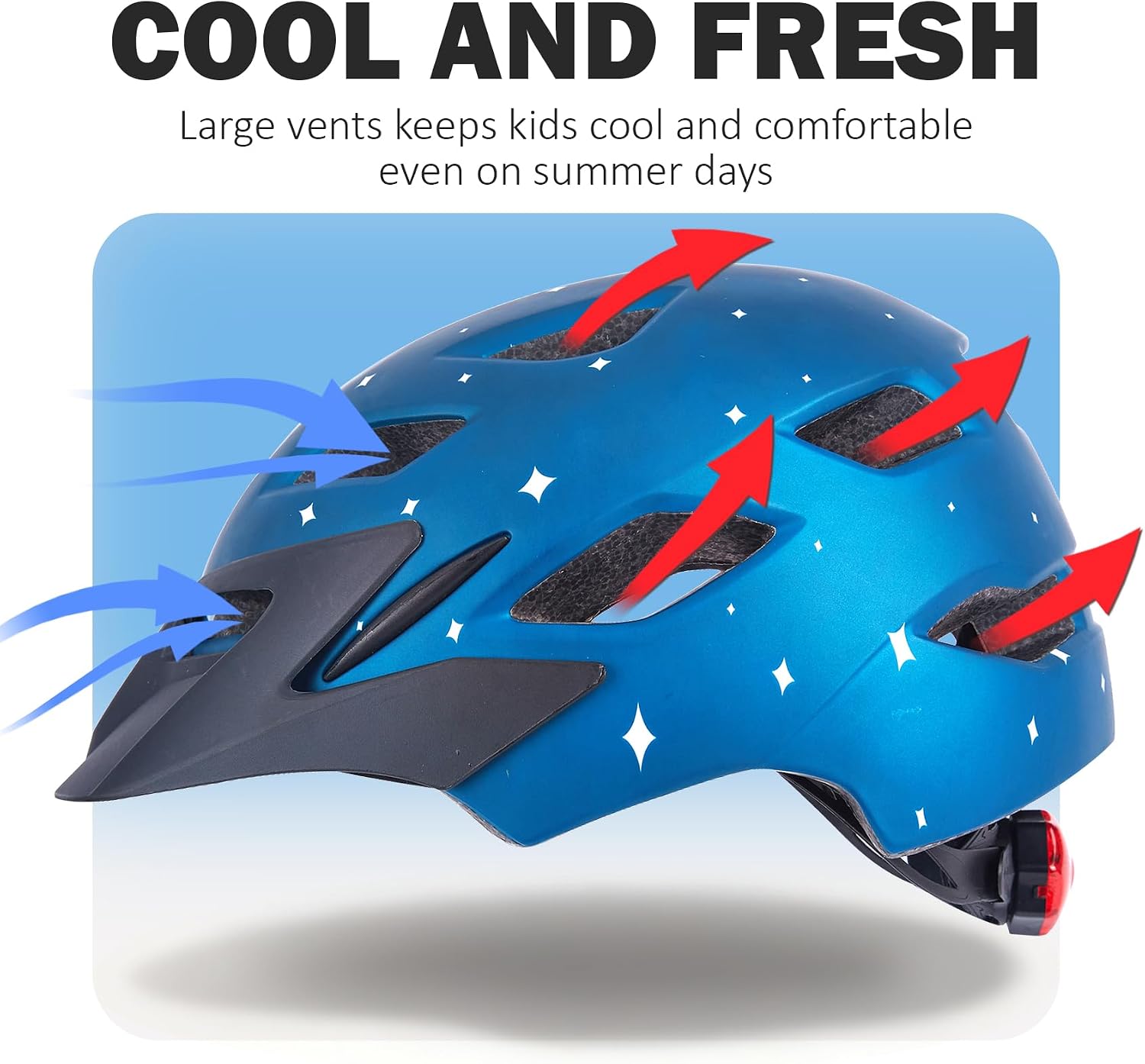 Kids Bike Helmet, Toddler Youth Helmet for Boys Girls, Ages 3-5, 5-8, 8-14