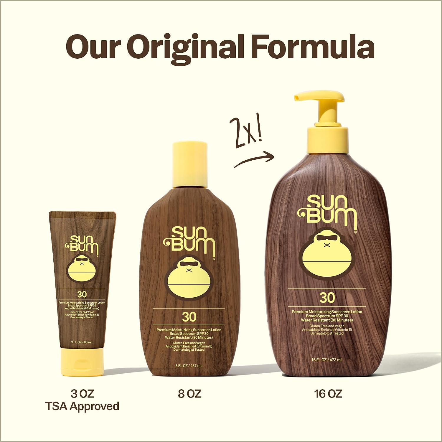 Sun Bum Original SPF 50 Sunscreen Body Lotion - 8 oz | Broad Spectrum Moisturizing Sunscreen with Vitamin E, Hawaii 104 Act Compliant (Made without Octinoxate & Oxybenzone)