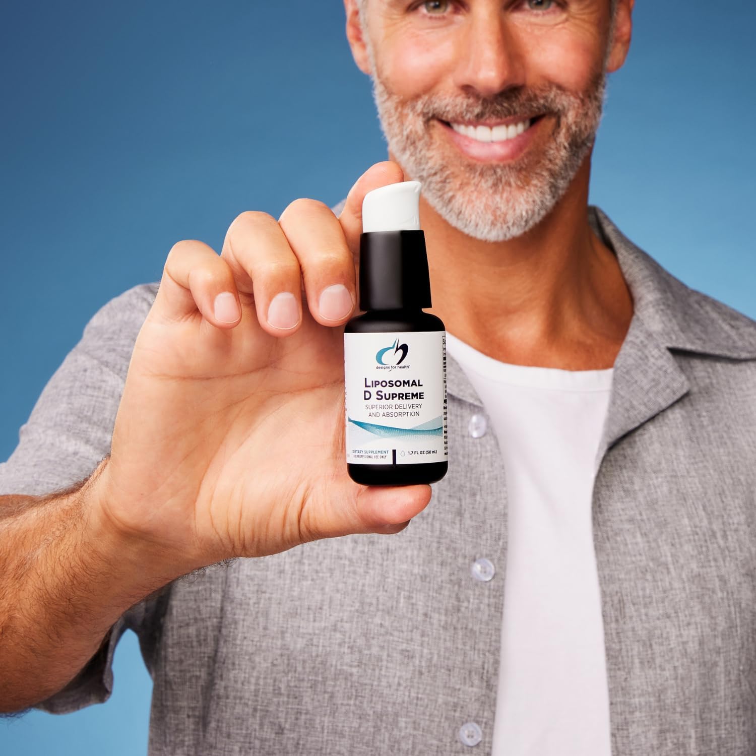 Designs for Health Liposomal D Supreme Vitamin D Liquid - 2500 IU Vitamin D3 + Vitamin K (K1 + K2) - Liposomes for Superior Absorption - Non-GMO
