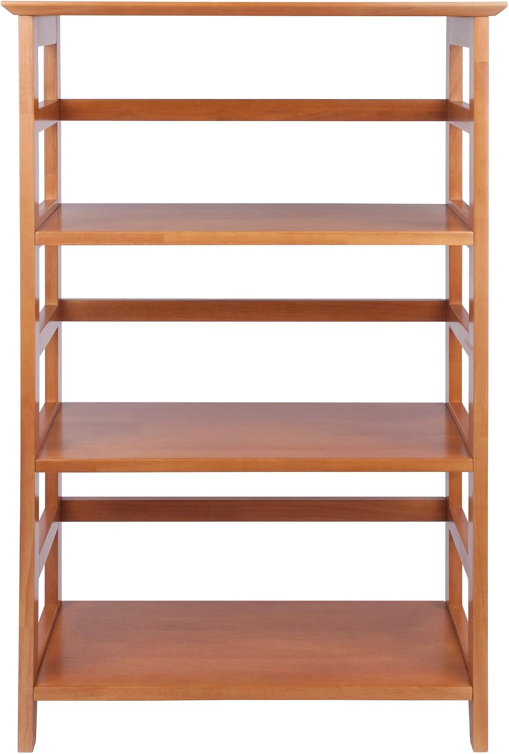 Winsome Studio 3-Tier Bookshelf, Honey Pine, 42" | Classic Display Bookcase, Functional & Stylish Shelving Unit for Convenient Storage in Living Room