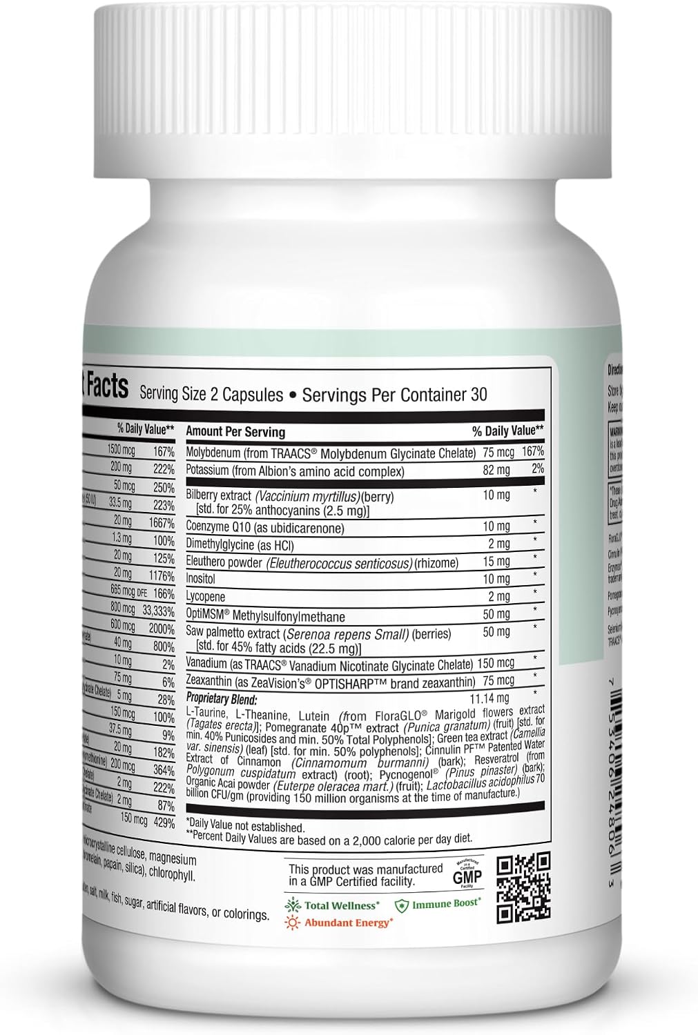 Womens Multivitamin 50 Plus – Daily Multivitamin for Women Over 50 with Vitamin B12, A, D, C, Zinc, Magnesium & More – Energy, Immune & Heart Support Womens Multi Vitamins - Non-GMO – 60 Capsules