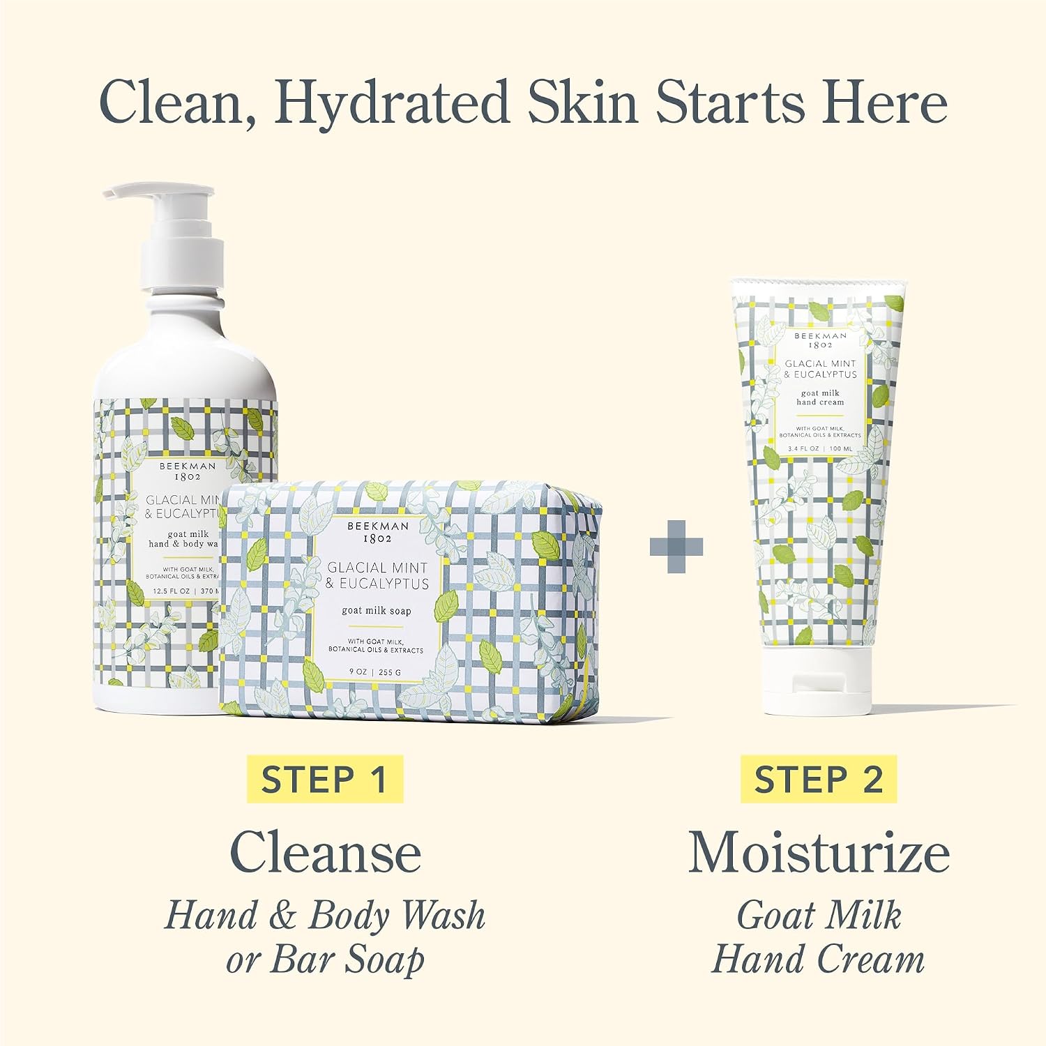 Beekman 1802 Goat Milk Hand Soap, Fragrance Free, 12.5 fl oz | Moisturizing Body Wash & Liquid Hand Soap for Sensitive Skin, Hand & Body Wash, Natural Soap with Goat Milk & Aloe