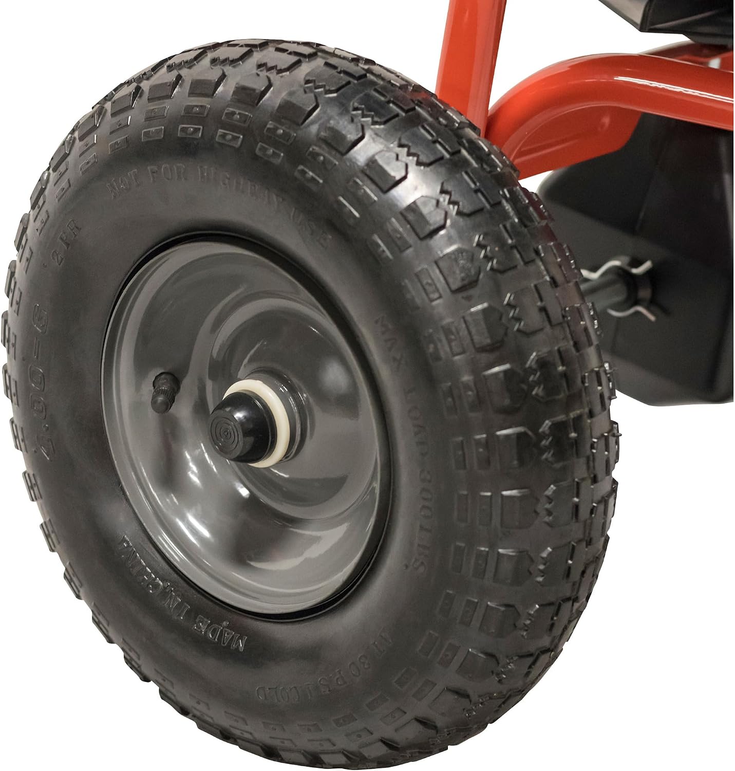Agri-Fab 45-0462 Push Broadcast Spreader,Orange & Black,130-lb Capacity