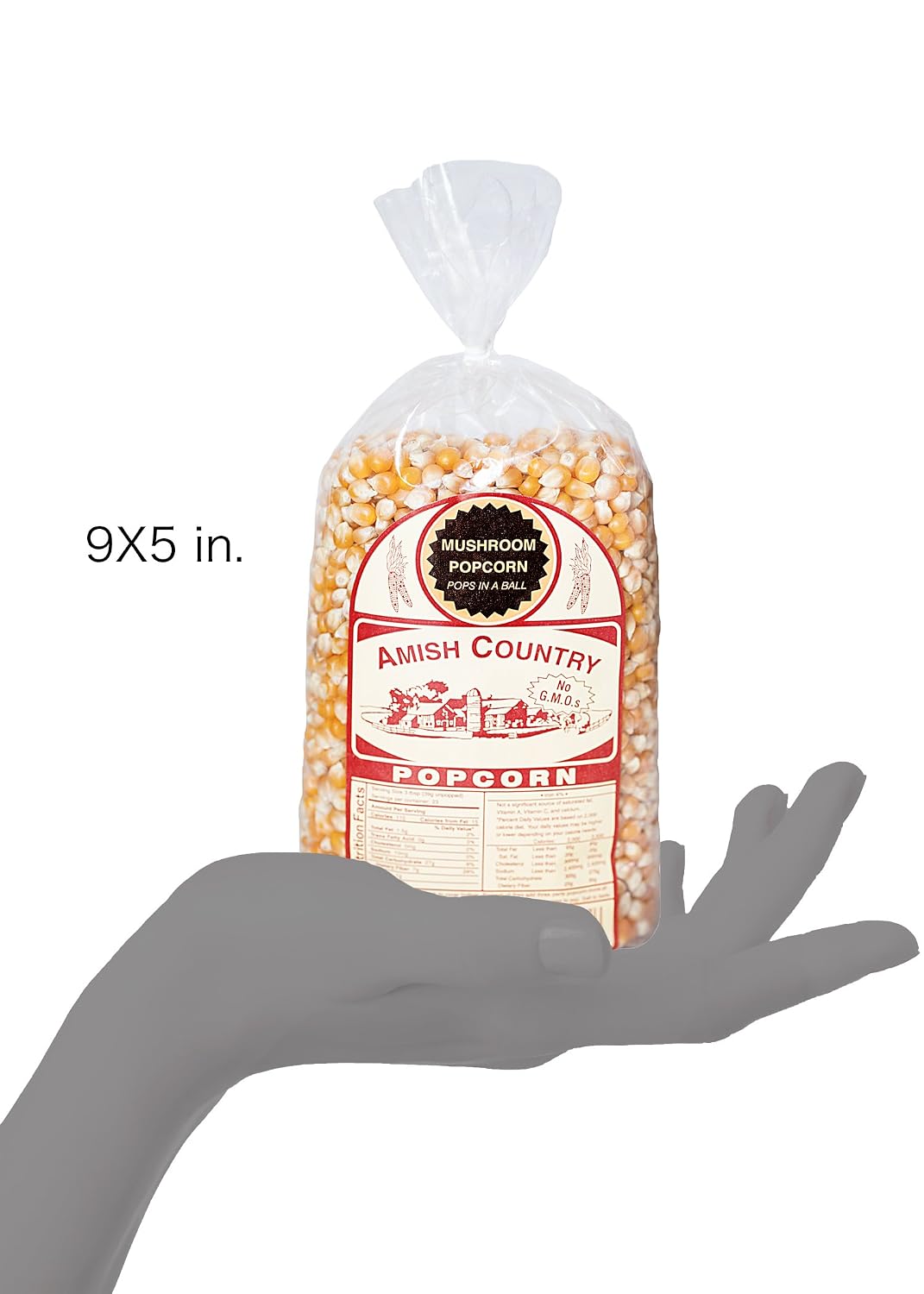 Amish Country Popcorn | 6 lb Bag | Mushroom Popcorn Kernels | Old Fashioned, Non-GMO and Gluten Free (Mushroom - 6 lb Bag)