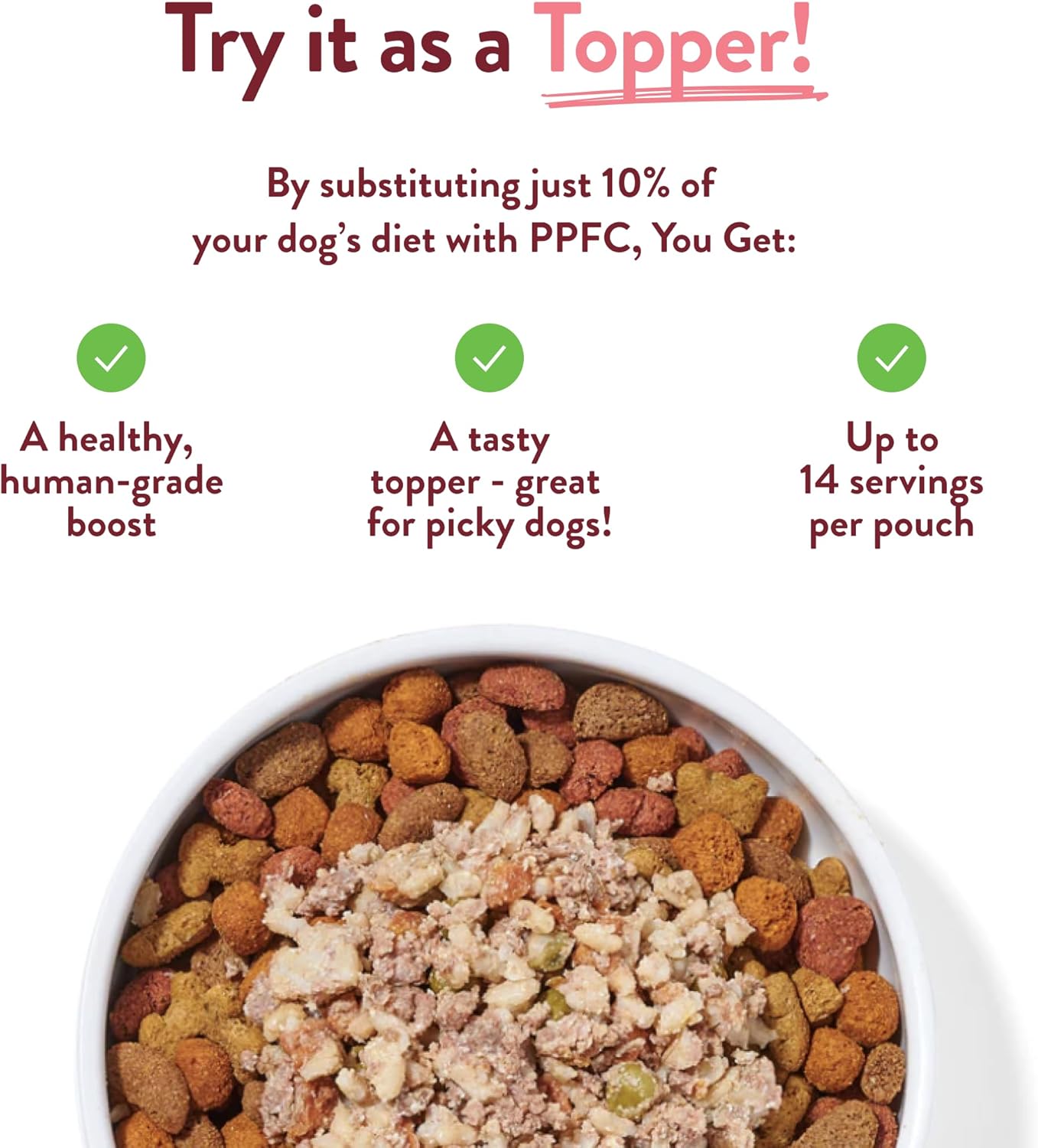 Portland Pet Food Company Fresh, Human Grade Dog Food Topper & Meal 5 Pack