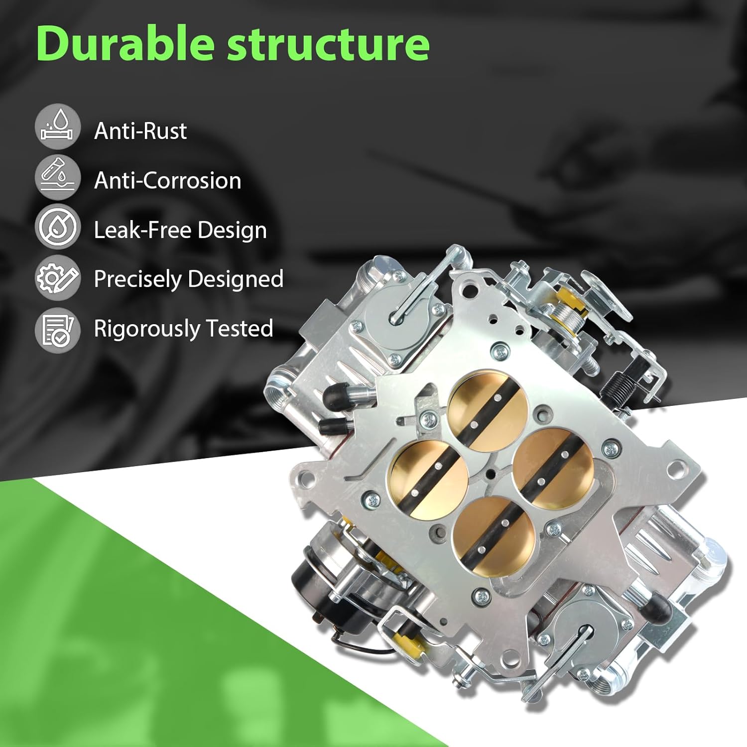 BR-67255 Carburetor 4150 Model 650 CFM 4 Barrel For Holley Quick Fuel Brawler Double-Pumper Carburetor Mechanical Secondary Electric Choke