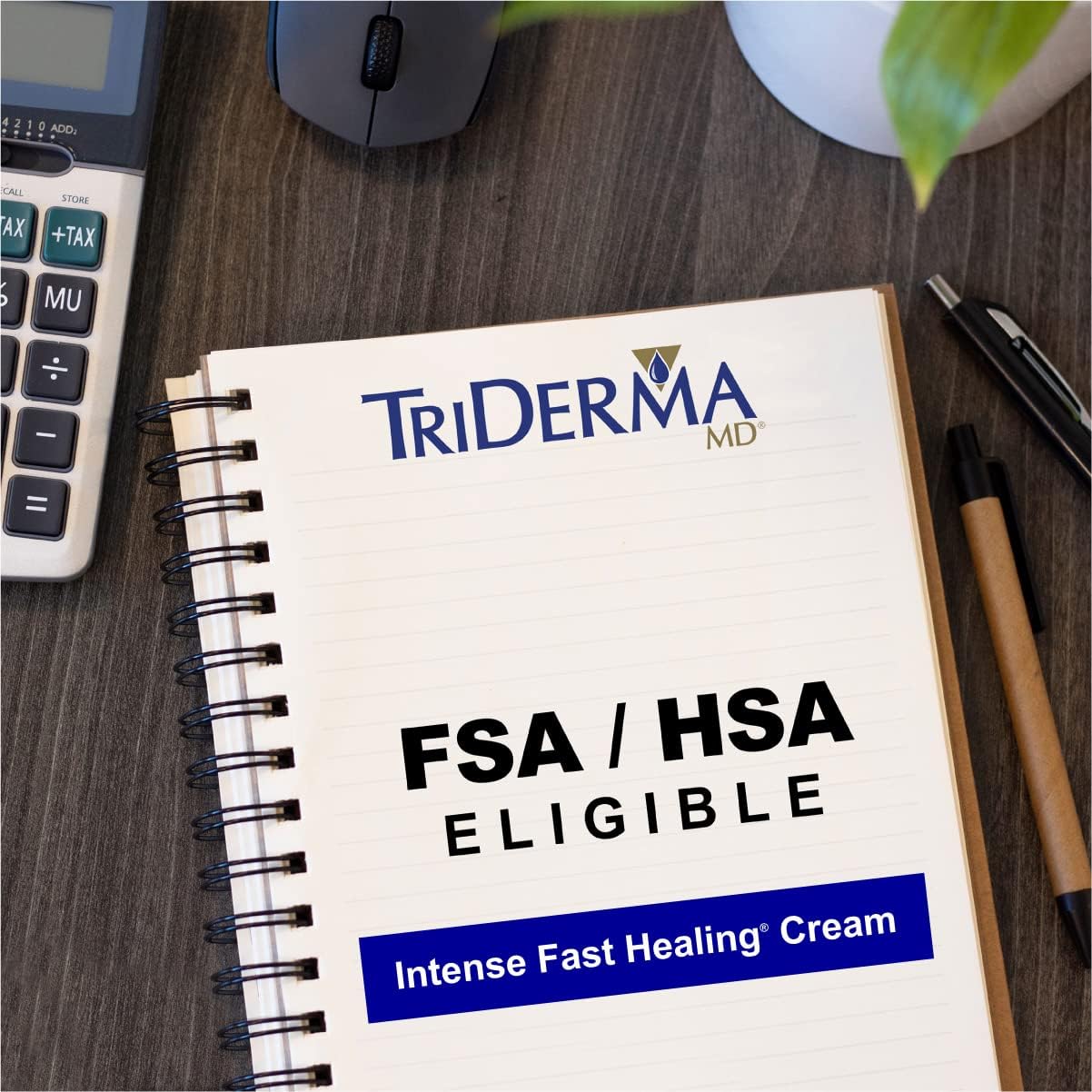 TriDerma Intense Fast Skin Healing Cream for Hard-to-Heal Skin Irritations, Sores, Rashes, Dry, Cracked Hands, Cuts, Chafing, Burns