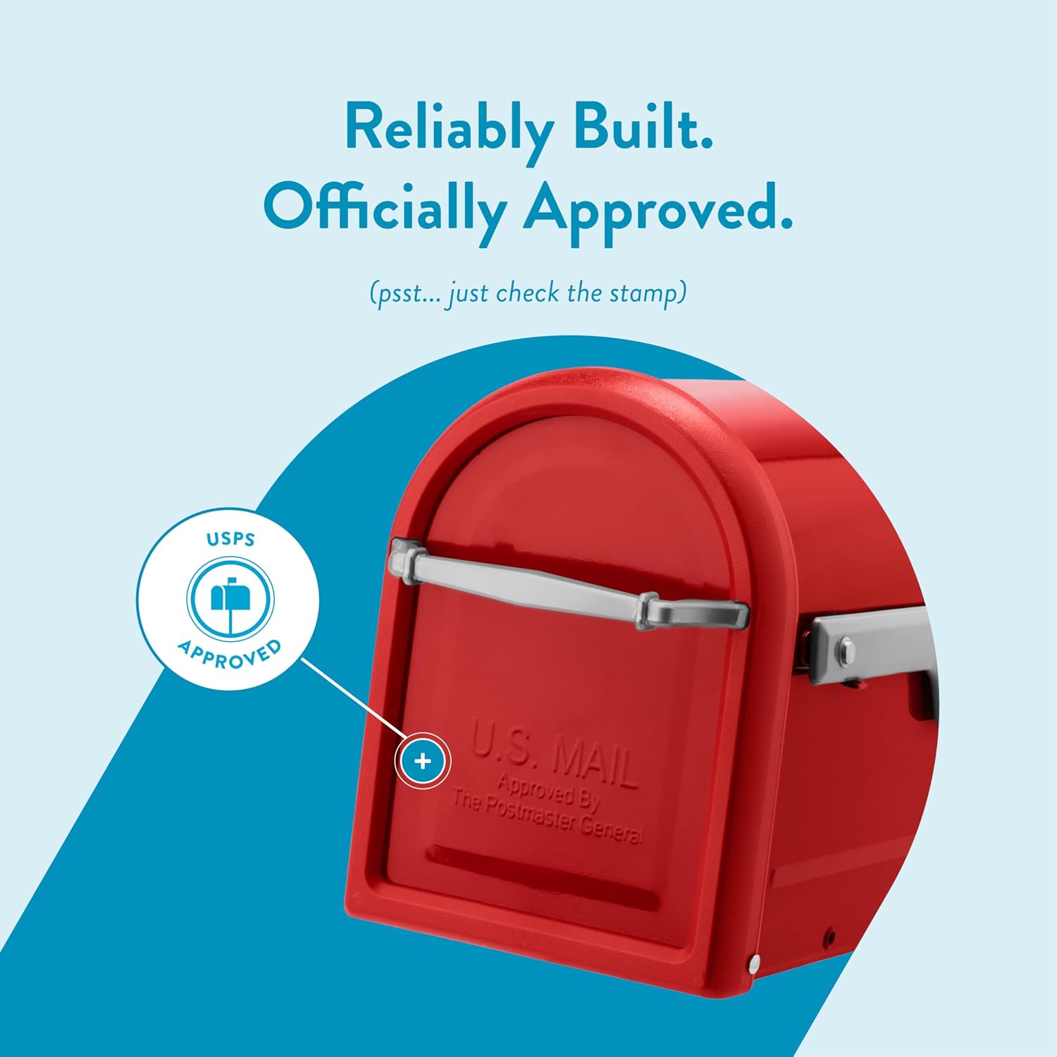 Architectural Mailboxes Chadwick Galvanized Steel Post Mount Mailbox, 8950B-10, Black, Medium Capacity | Galvanized steel build for outside with weather-resistant build and rust-resistant powder-coat finish. USPS approved.