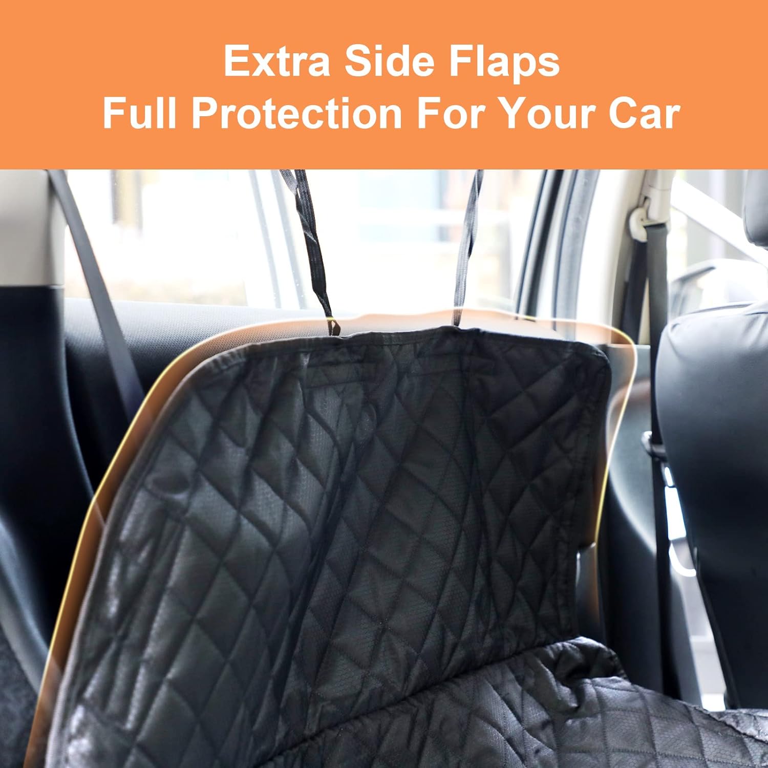 PETICON SUV Cargo Liner for Dogs, Trunk Cover with Bumper Flap Protector