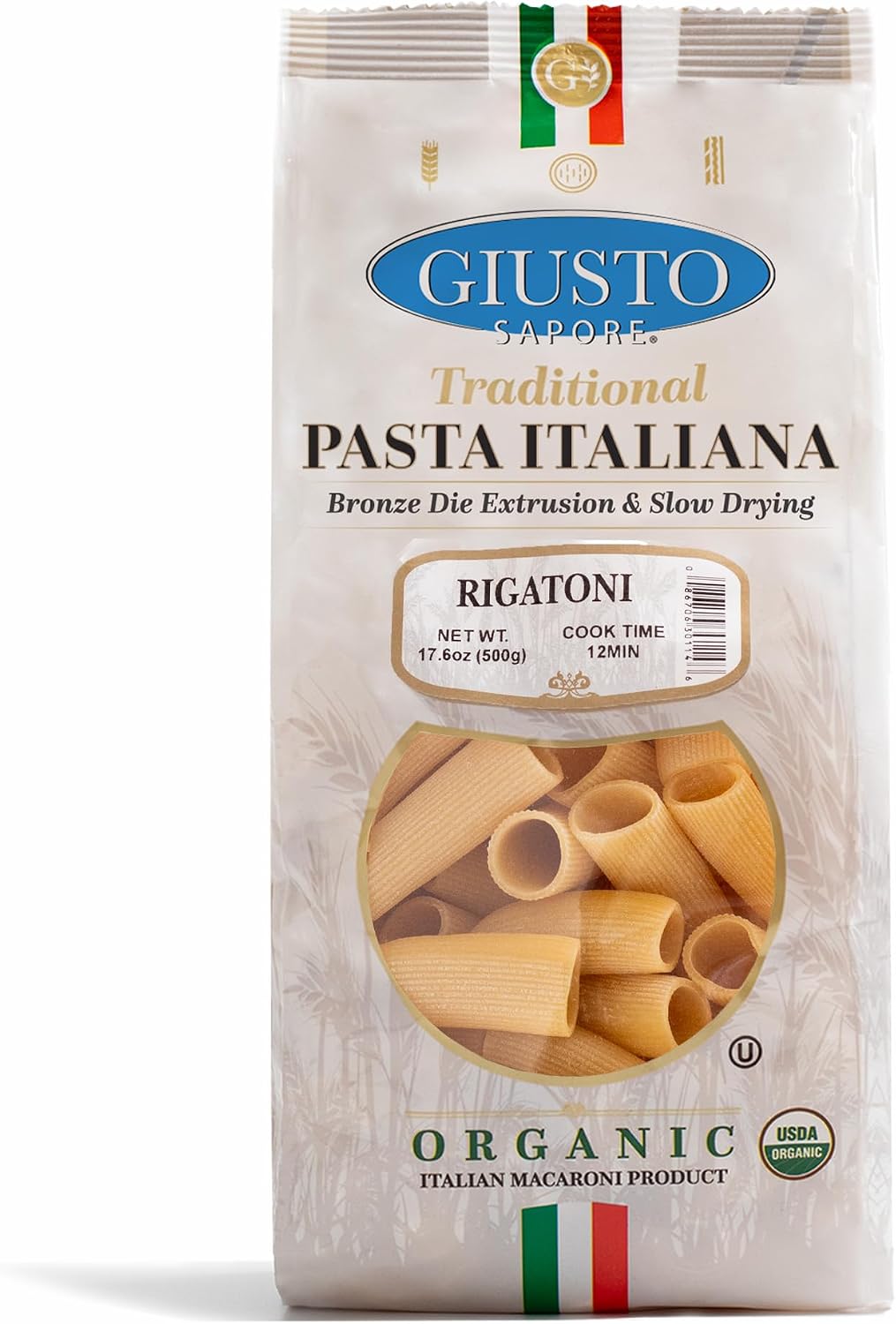Giusto Sapore Italian Pasta - Caserecce 454g - Premium Organic Bronze Drawn Durum Wheat Semolina Gourmet Pasta Brand - Imported from Italy and Family Owned