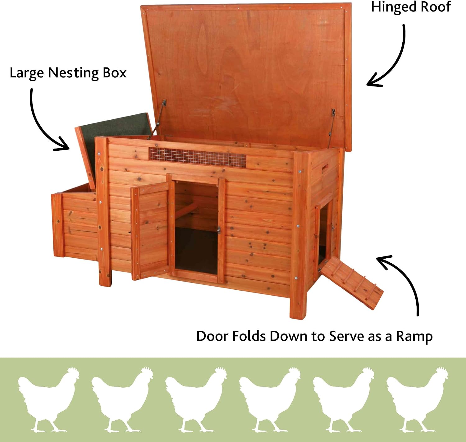 TRIXIE Pet Products Chicken Coop, 59 x 30.75 x 32.25 inches