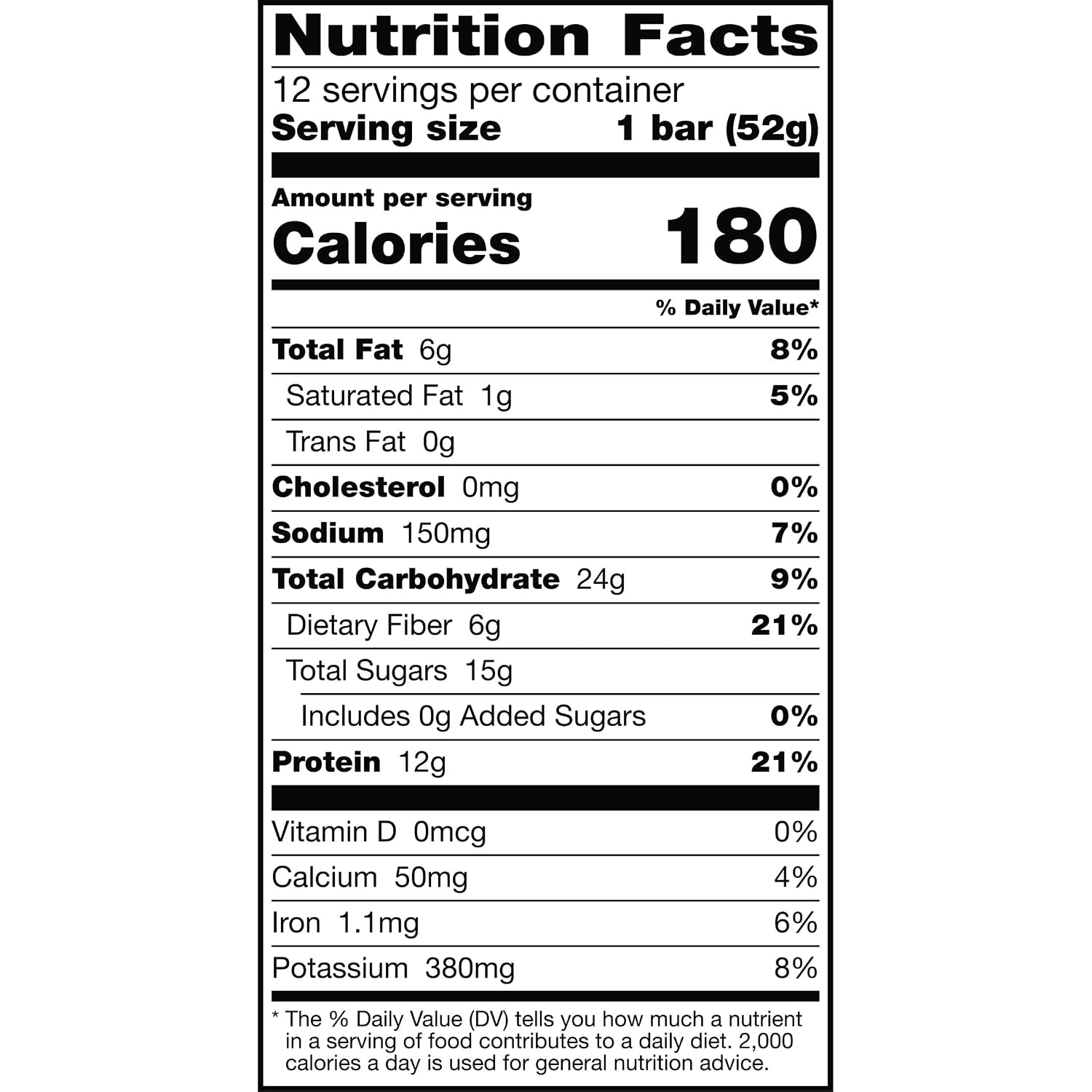 RXBAR Protein Bars, 12g Protein, Gluten Free Snacks, Blueberry, 22oz Box (12 Bars)