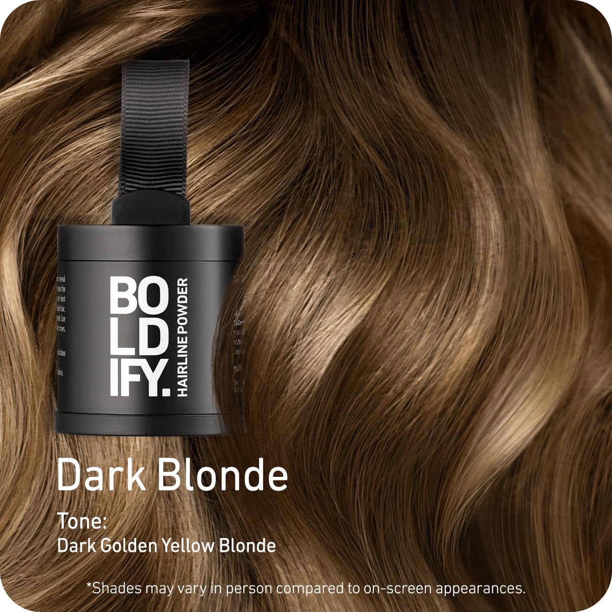 Boldify Hairline Powder, Root Touch Up Hair Color Dark Brown 4g