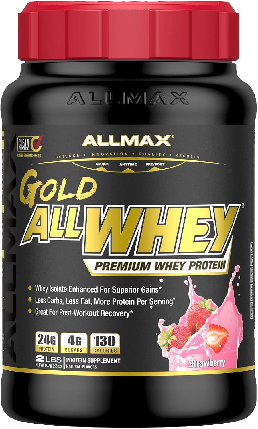 ALLMAX AllWhey Gold Whey Protein Powder, Chocolate Peanut Butter, 5 lb