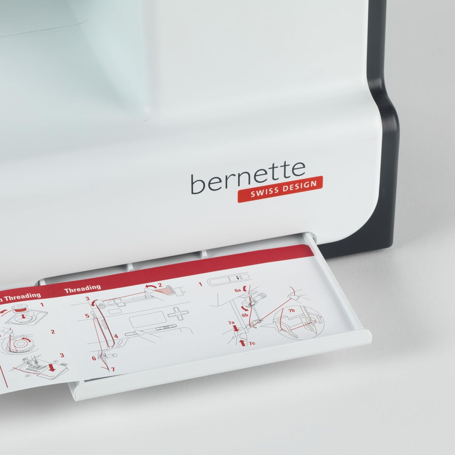 Bernette B33 Swiss Design Sewing Machine | Mechanical, Heavy-Duty, Portable, 15 Built-In Stitches, 5mm Stitch Width, Front-Loading Bobbin