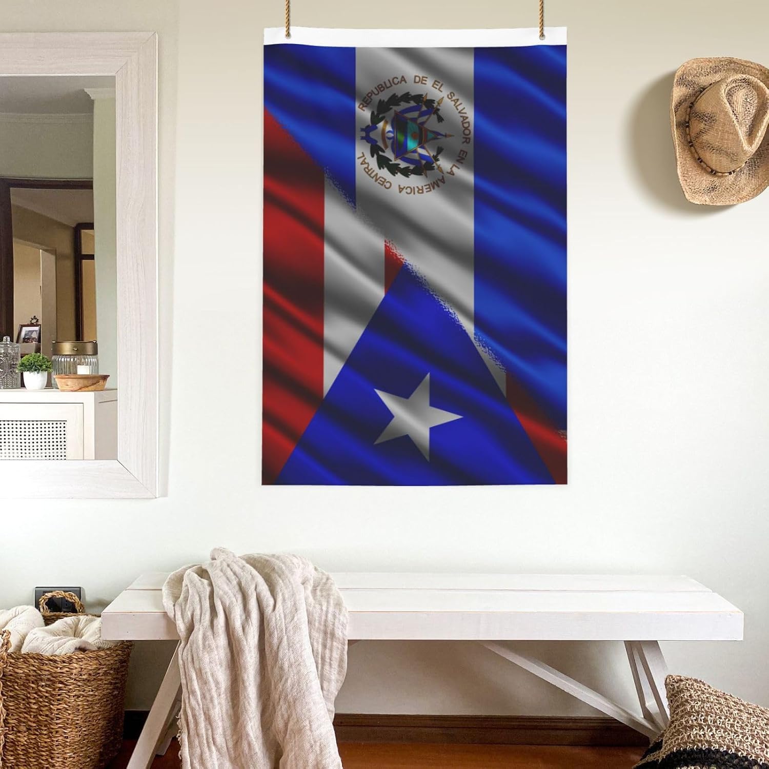 Nicaraguan Nicaragua And American Usa Flag 2x3 Ft Flags Double-Sided Printing Outdoor Indoor Decoration Country Flag 2x3 Foot Polyester Banner