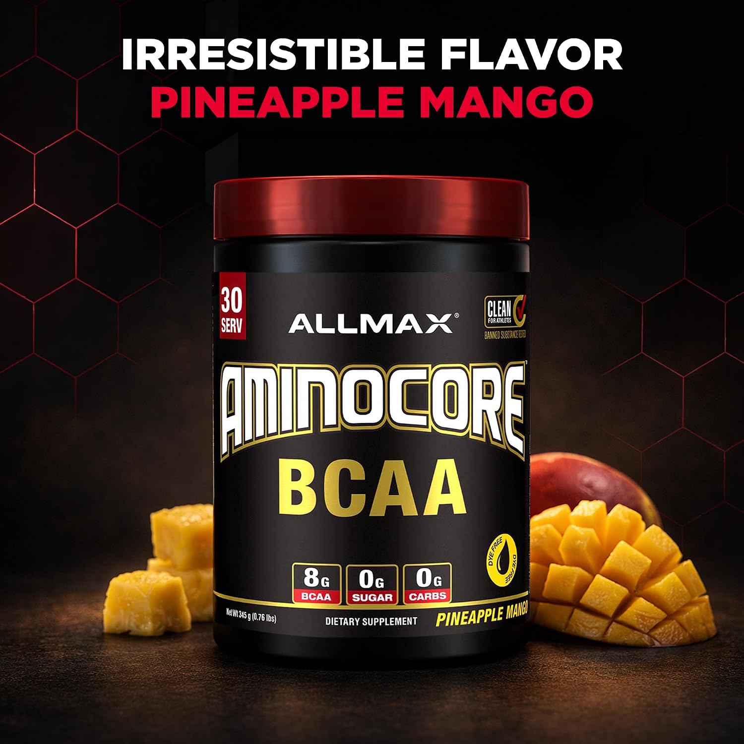 ALLMAX AMINOCORE BCAA Powder, Watermelon, 90 Servings, 1035 g