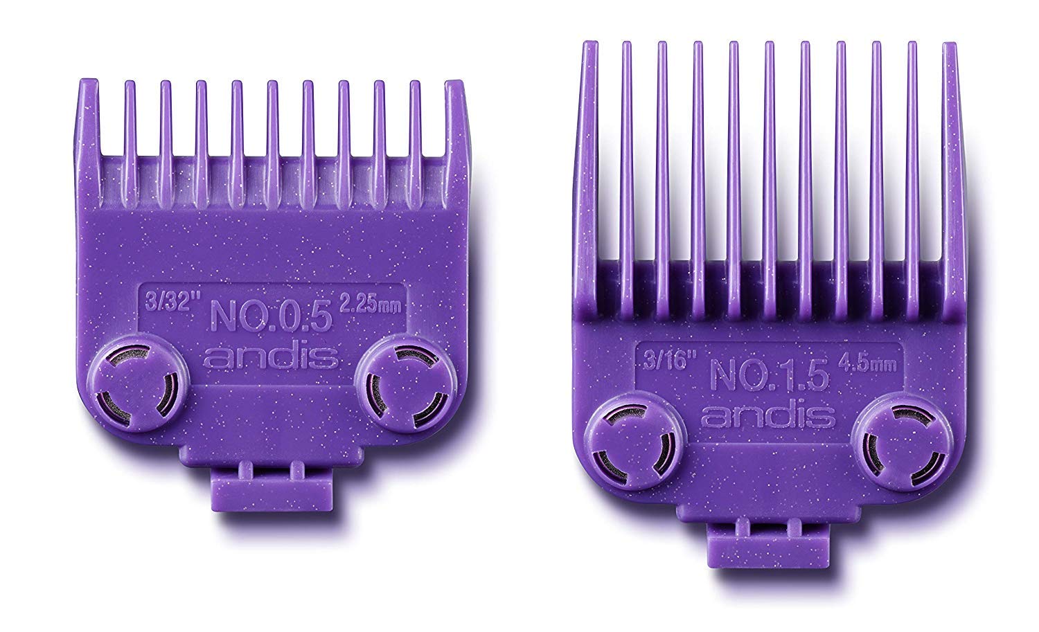 Andis 01420 Master Clipper Magnetic Comb Set - Crafted with High-Quality Materials & Long-Lasting Performance - Dual Pack Sizes 0.5 & 1.5 and Fit