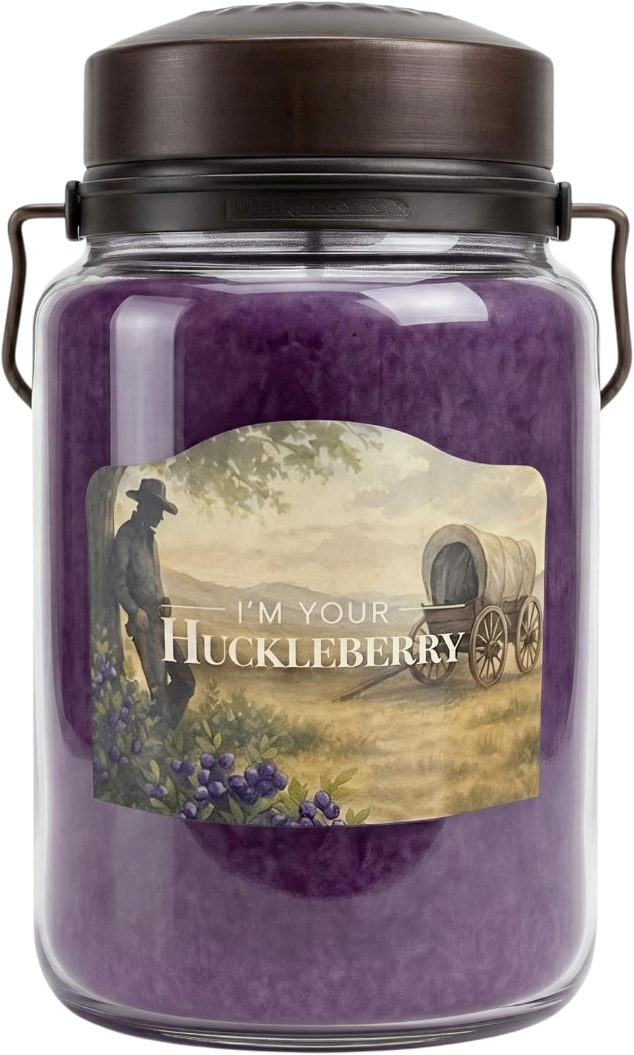 McCall’s Candles | Hot Buttered Rum | 26 oz Scented Candle | USA-Poured | Vintage Rustic Jar with Carrying Handle | Warm Buttery Spiced Rum Fragrance
