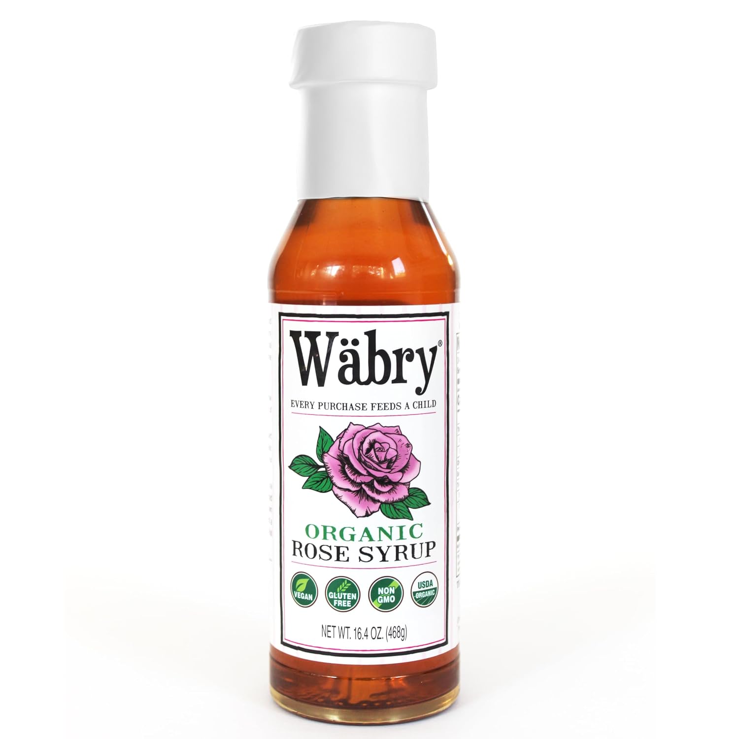 Wäbry Blueberry Syrup – 14.9oz (420g), Natural Fruit Flavor Organic Snow Cone Syrup for Drizzling on Shaved Ice, Waffles, Ice Cream & Lattes, Non-GMO, Dye-Free Vegan Syrups, 12 Servings Per Bottle