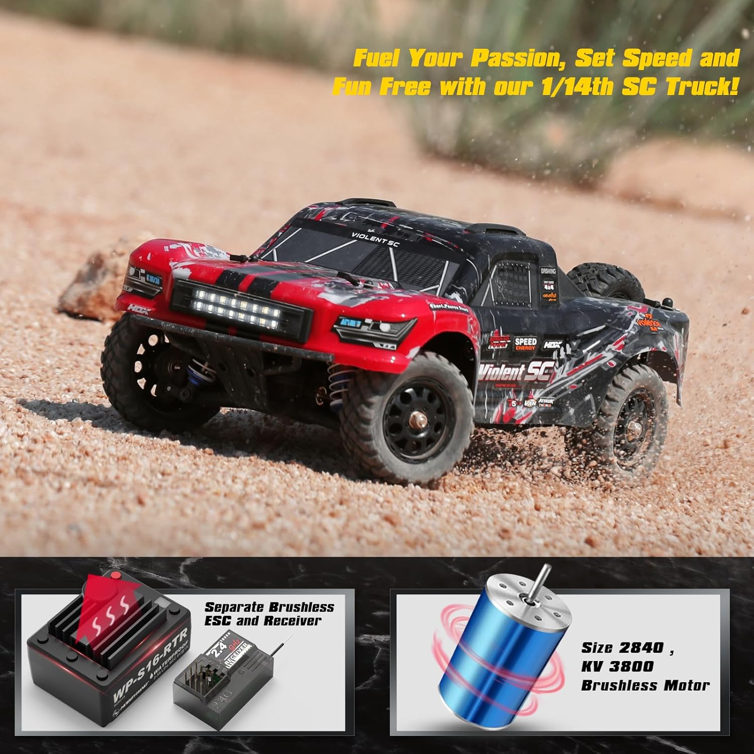 HAIBOXING 3100A 4X4 Off-Road Brushless RC Short-Course Truck
