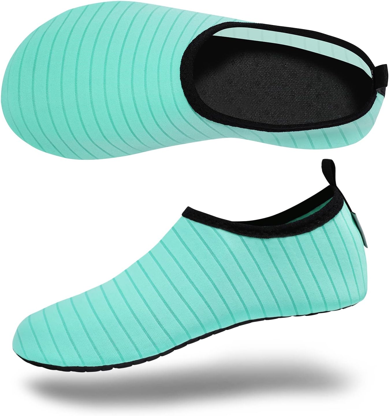 VIFUUR Water Shoes for Men Women Barefoot Quick Dry Aqua Socks Slip On | Lightweight, Breathable Upper, Flexible Sole, Drainage Design, Easy Slip-On Fit for Water Activities